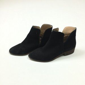 Anthropologie Splendid black suede bootie Sz 6